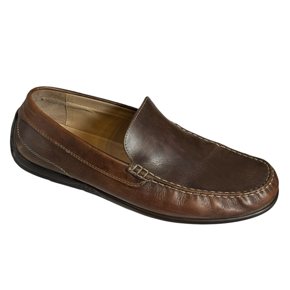 ECCO Brown Leather Slip-On Loafers EU 47 US 13 - Picture 7 of 7